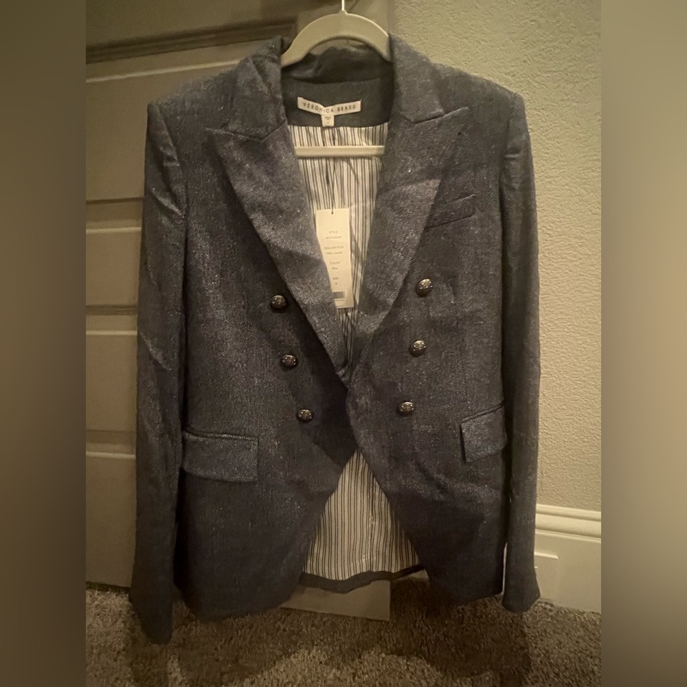 Veronica Beard Miller Jacket in Blue Multi